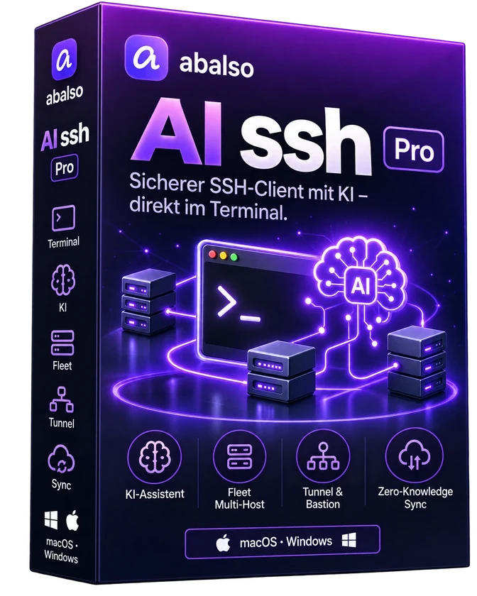Produktverpackung abalso AI ssh Pro